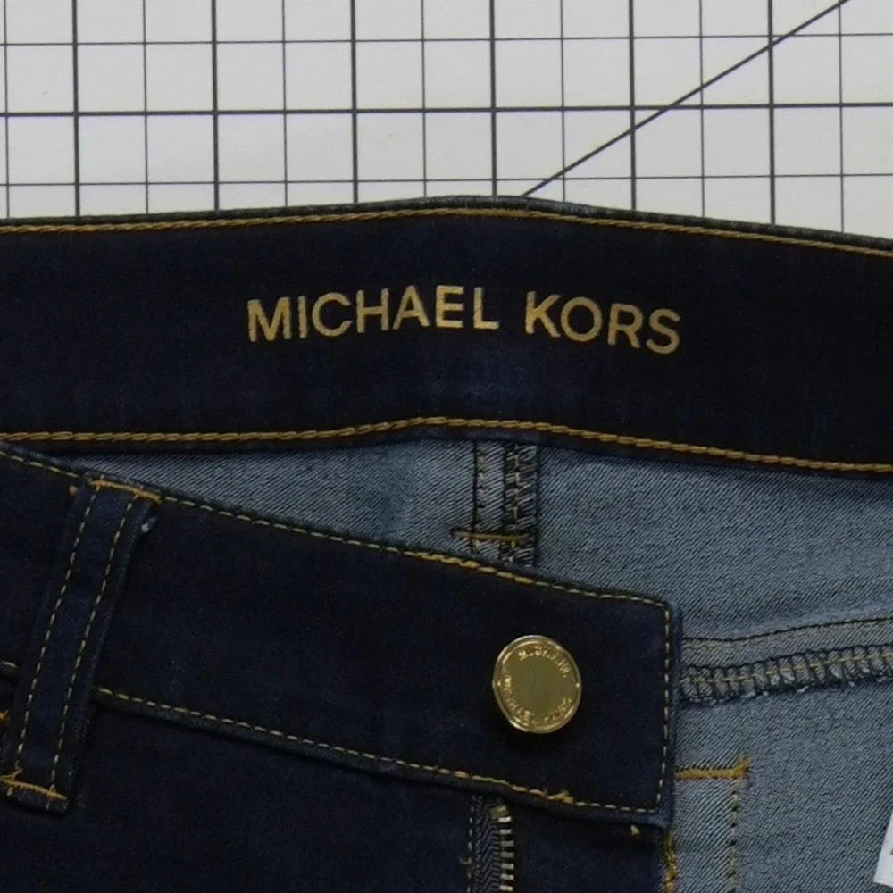 Michael Kors Bootcut Jeans Women's Size 6 Dark Blue‎ Indigo Stretch Denim